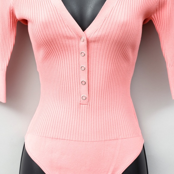 NWT 💘 ALC Pink Body Suit - Picture 3 of 7